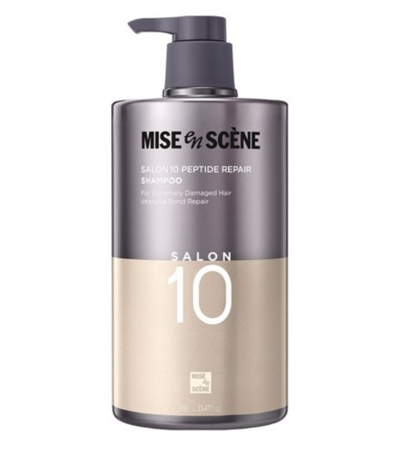 미쟝센 살롱10 펩타이드 리페어 단백질 손상 샴푸 대용량, 990ml, 1개