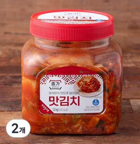 종가 맛김치, 1.2kg, 2개